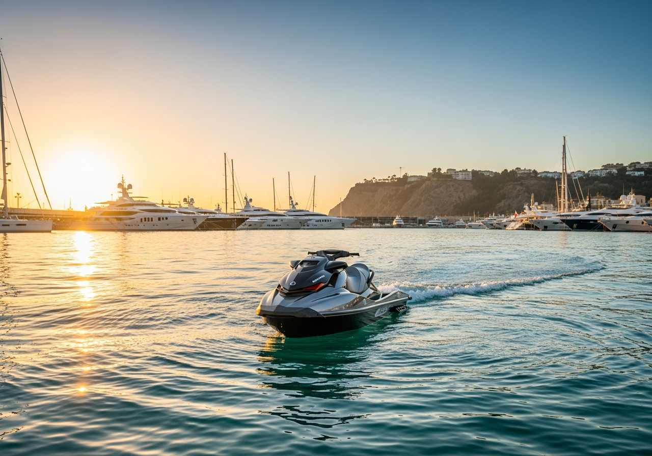 Descubre las regulaciones y ventajas de alquilar motos de agua y otras embarcaciones en Puerto Banús, la plataforma líder para experiencias náuticas en Marbella.